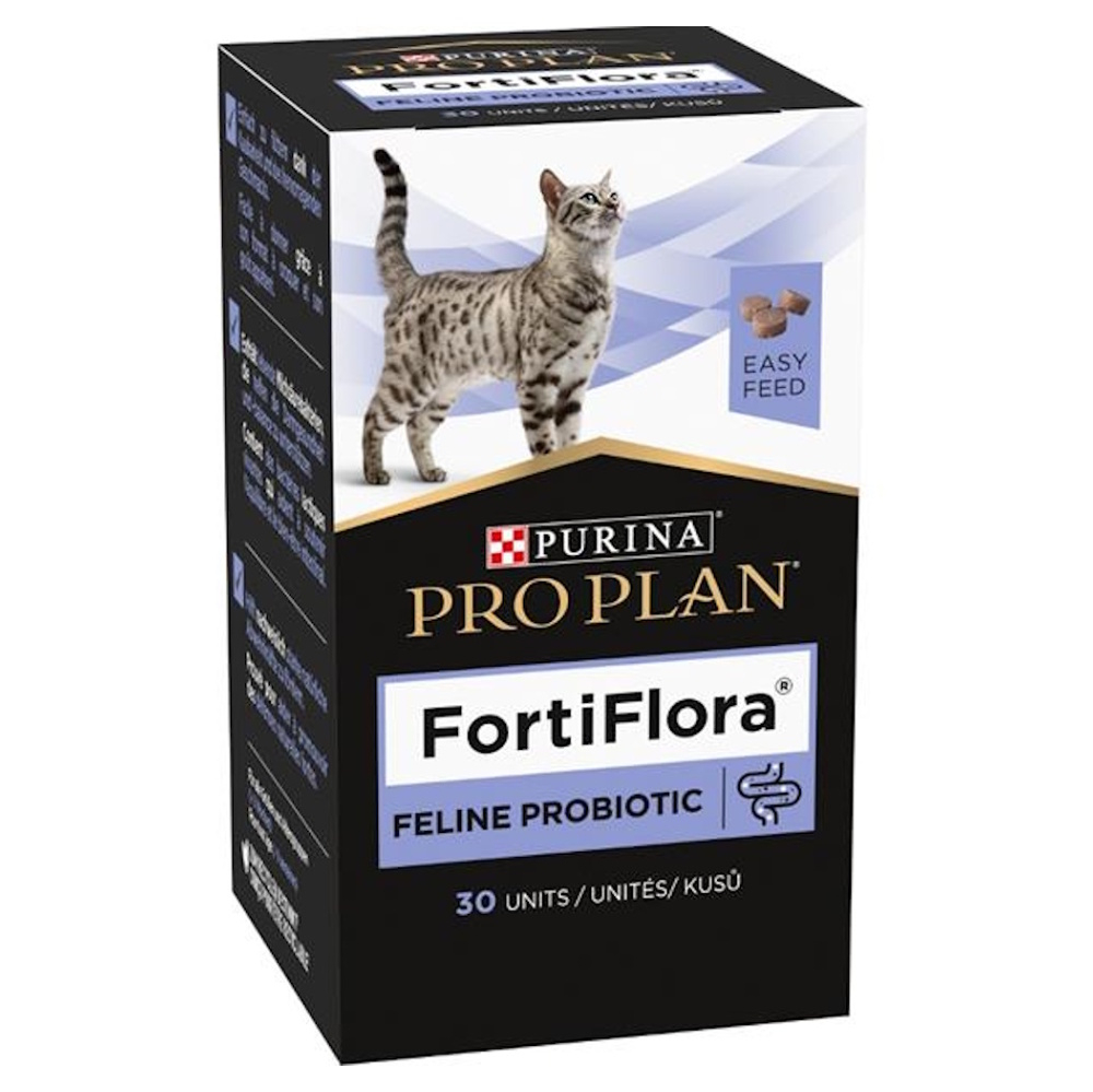 E-shop PURINA PRO PLAN Vet Diets FortiFlora žuvacie tablety pre mačky 30 tbl