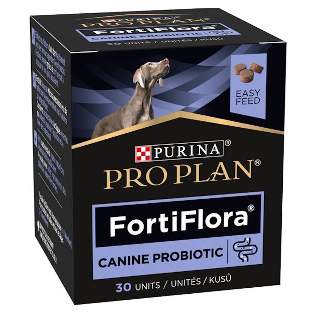 E-shop PURINA PRO PLAN Vet Diets FortiFlora žuvacie tablety pre psov 30 tbl