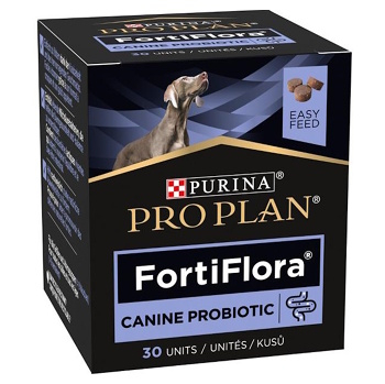PURINA PRO PLAN Vet Diets FortiFlora žuvacie tablety pre psov 30 tbl