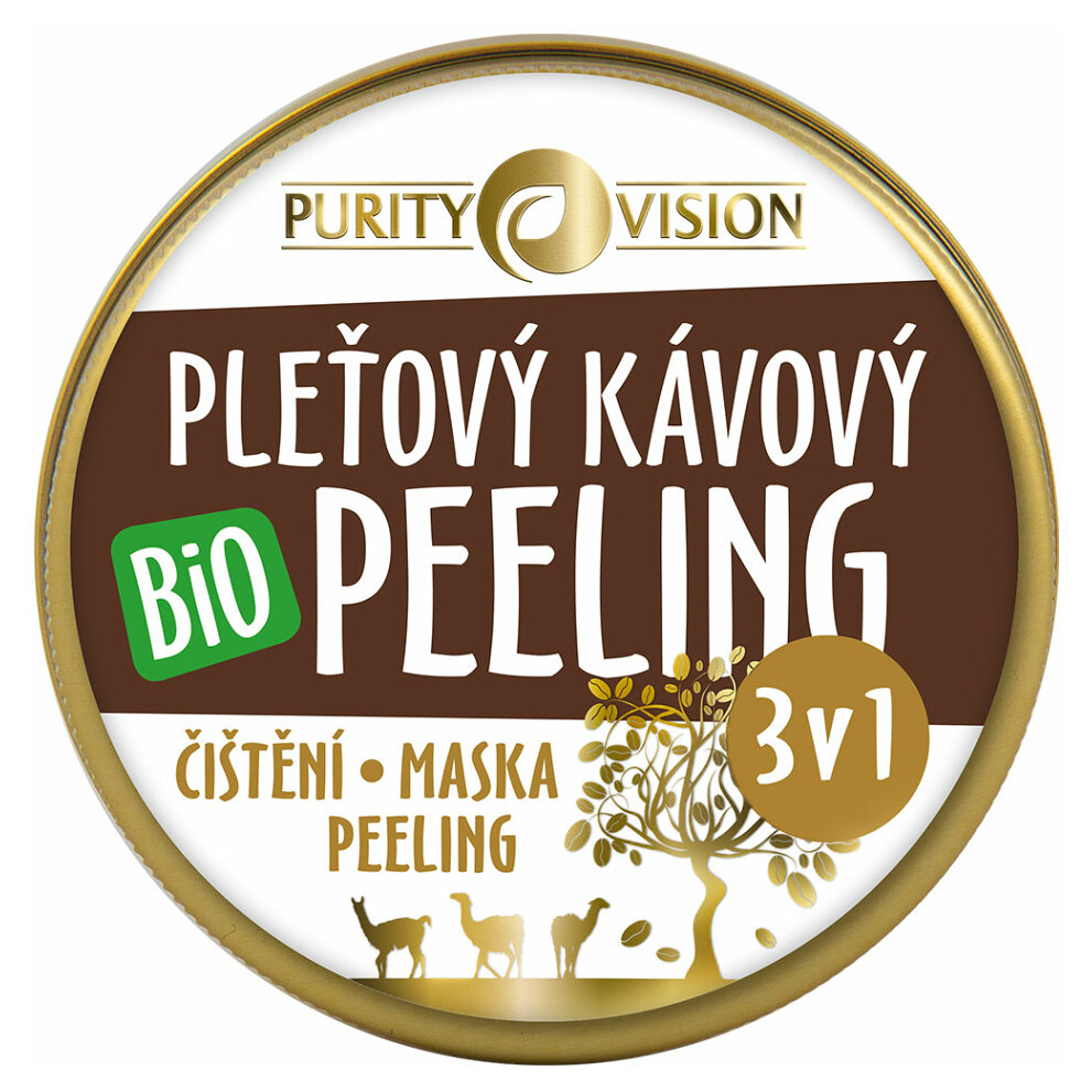 PURITY VISION Bio Kávový pleťový peeling 3v1 70 ml kúpite na Mojalekaren.sk