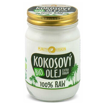 PURITY VISION Raw kokosový olej 370 ml BIO (Kokosový olej) - BIO, Jednodruhové