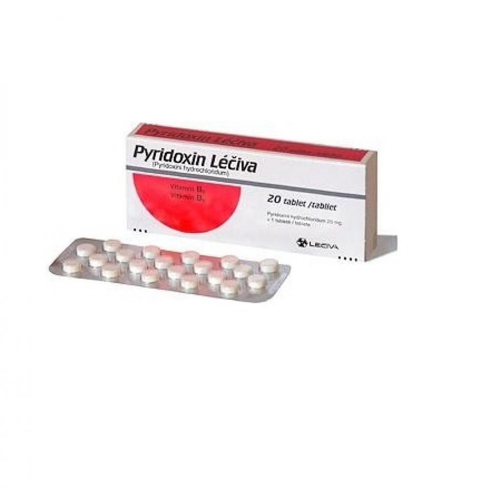 Obrázok PYRIDOXIN LEC. TBL 20 x 20 mg