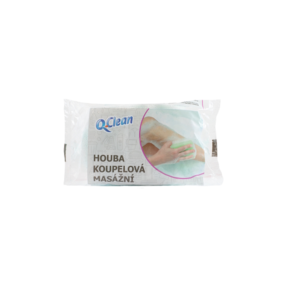 Q-CLEAN Masážna kúpeľová špongia 1 ks