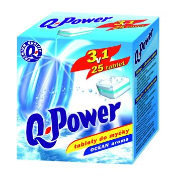 Q power tablety do umývačky 3v1 (25ks)