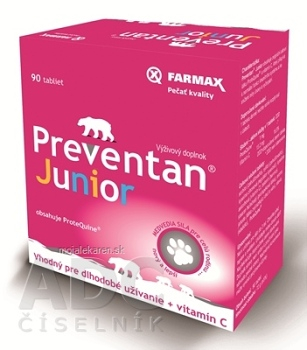 PREVENTAN Junior + vitamín C 90 tabliet