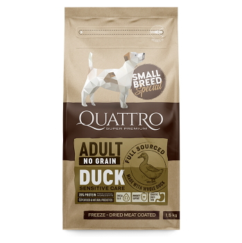 QUATTRO Dry SB Adult Kačica granule pre psov 1,5 kg