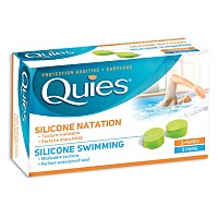 QUIES Silikónové chrániče sluchu na plávanie 3 páry