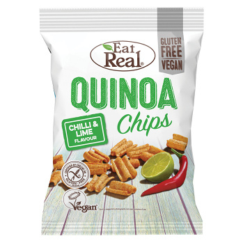 EAT REAL Quinoa Chips s chilli a limetkou 30 g BEZ lepku