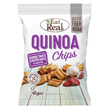 EAT REAL Quinoa Chips paradajka a cesnak 30 g BEZ lepku
