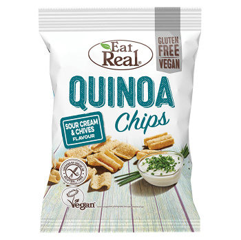 EAT REAL Quinoa Chips smotana a pažítka 80 g BEZ lepku