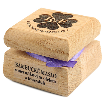 RAE Bambucké maslo levanduľa čisto drevená krabička 30 ml