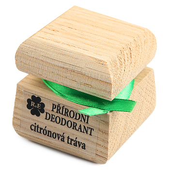 RAE Prírodný krémový dezodorant citrónová tráva čisto drevená krabička 15 ml