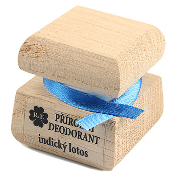 RAE Prírodný krémový dezodorant drevená krabička Indický lotos 50 ml