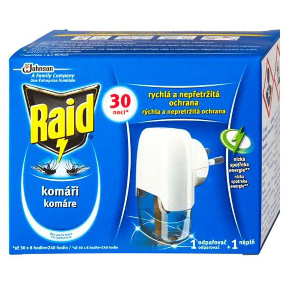 E-shop RAID elektrický odparovač s tekutou náplňou 30 nocí 1+21ml
