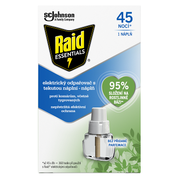 RAID Essentials náhradná náplň do elektrického odparovača 45 nocí (Odpudzovače hmyzu) - Elektrické, Náhradné náplne