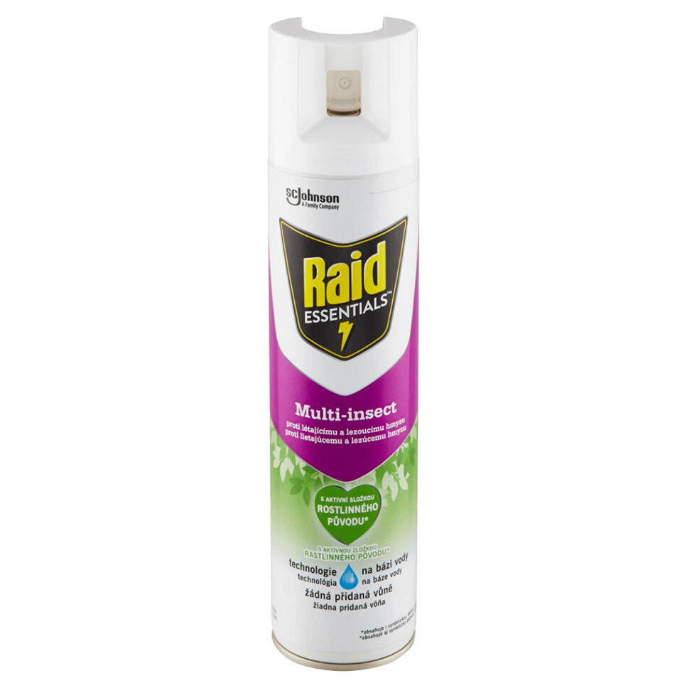 E-shop RAID Essentials proti lietajúcemu a lezúcemu hmyzu 400 ml