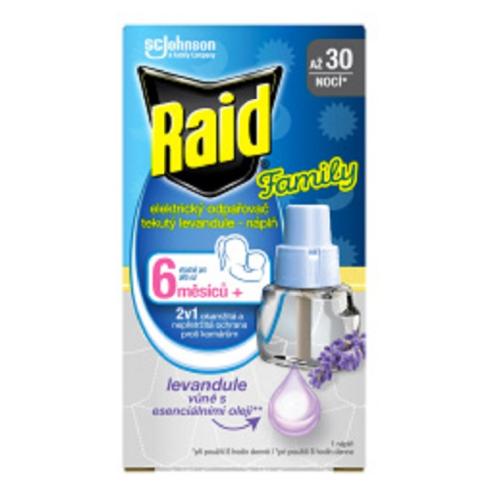 E-shop RAID Family Náhradná náplň pre elektrický odparovač Levanduľa 21 ml