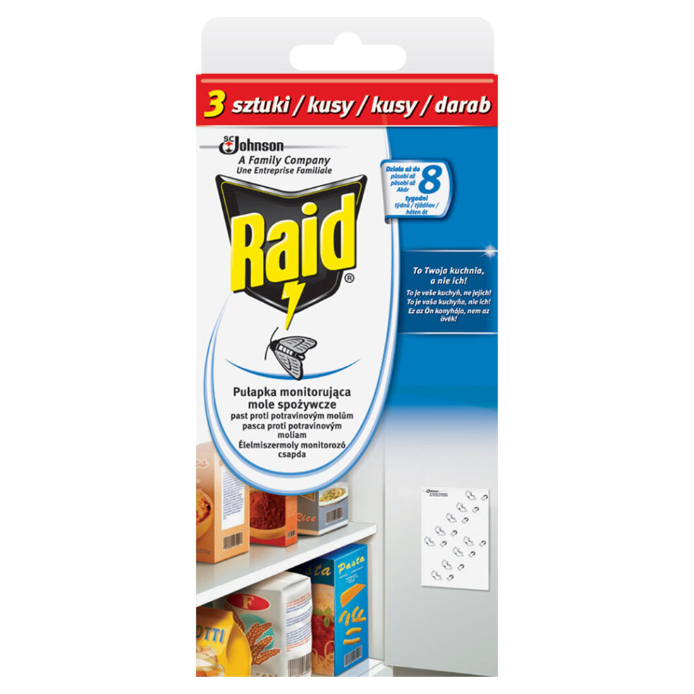 E-shop Raid proti potravinovým moliam 3ks