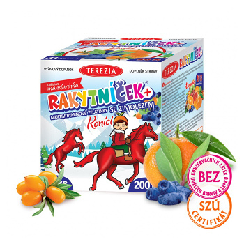 TEREZIA Rakytníček + multivitamínové želatínky so zemolezom Koníky 50 kusov