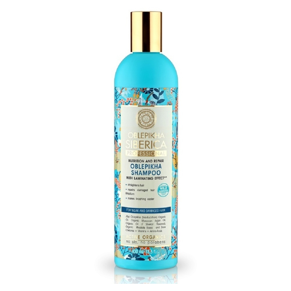 NATURA SIBERICA Rakytníkový šampón pre poškodené vlasy 400 ml