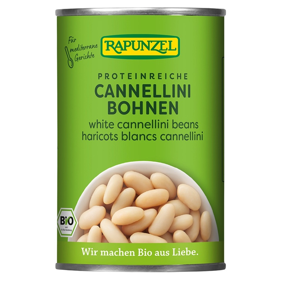 Bio biela fazuľa sterilizovaná 400g Rapunzel