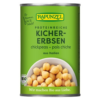 Rapunzel Cícer sterilizovaná BIO 400 g (Strukoviny) - Prírodné, BIO