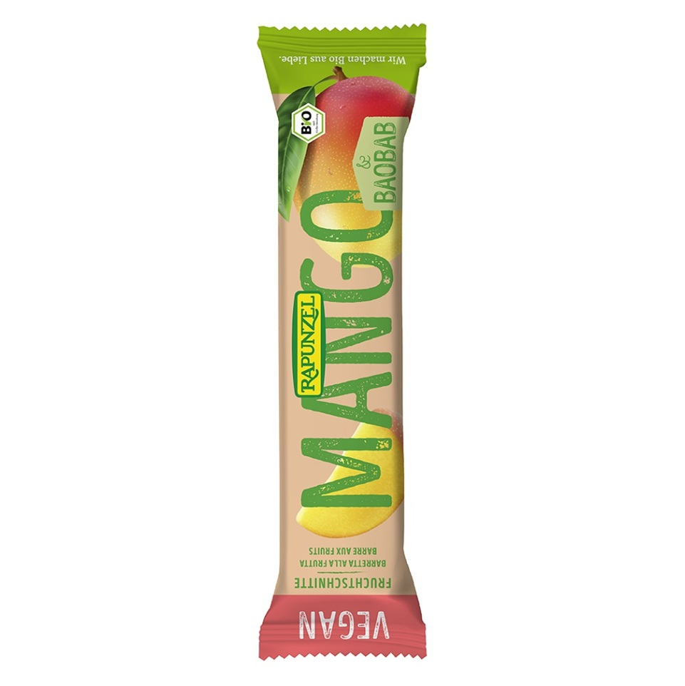 RAPUNZEL Tyčinka mango-baobab BIO 40 g