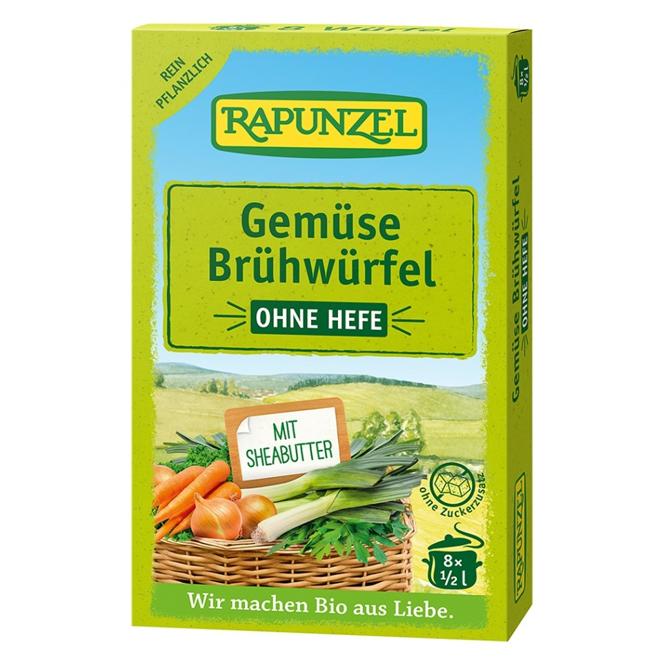 E-shop RAPUNZEL Zeleninový vývar bez droždia v kocke BIO 8 kusov