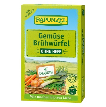 RAPUNZEL Zeleninový vývar bez droždia v kocke BIO 8 kusov (Korenie a koreniace zmesi) - BIO