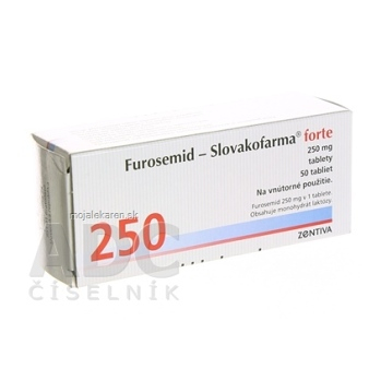 Furosemid-Slovakofarma forte tbl 250 mg (blis.PVC/Al) 1x50 ks (Lieky na predpis)