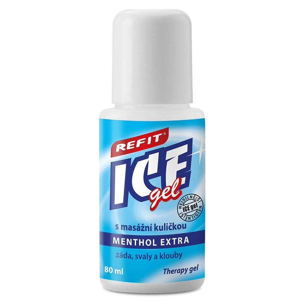 E-shop Refit Ice gel roll-on Menthol 2.5% na chrbát 80ml