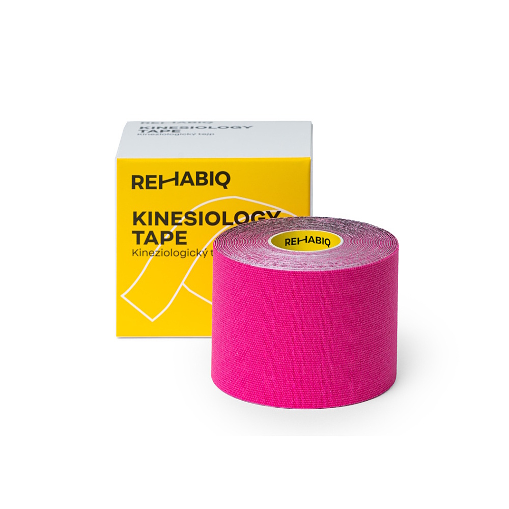 REHABIQ Kinesiology tape tejpovacia páska ružová 5 cm x 5 m