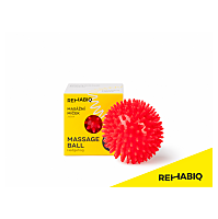 REHABIQ Masážna loptička ježko červená 8 cm