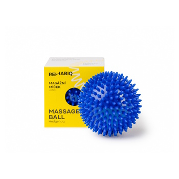 REHABIQ Masážna loptička ježko modrá 10 cm (Masážní míčky a ježci) - S bodlinami