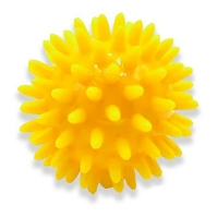 REHABIQ Masážna loptička ježko žltá 6 cm