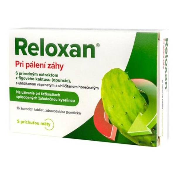 RELOXAN Žuvacie tablety s príchuťou mäty 16 tabliet kúpite na Mojalekaren.sk