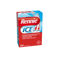 RENNIE Ice bez cukru 24 žuvacích tabliet RENNIE Ice bez cukru 24 žuvacích tabliet