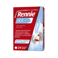 RENNIE Ice bez cukru 24 žuvacích tabliet RENNIE Ice bez cukru 24 žuvacích tabliet