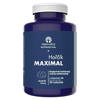 RENOVALITY Horčík s vitamínom B6 90 kapsúl (Magnézium (Horčík)) - Viaczložkové