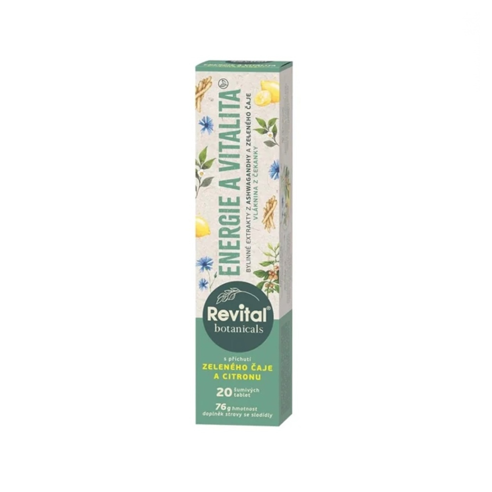 REVITAL Botanicals Energia a vitalita 20 šumivých tabliet