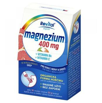 REVITAL Magnézium 400mg + vitamín B6 + vitamín C 16 sáčkov
