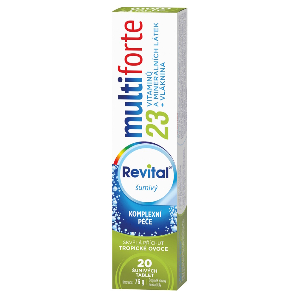 E-shop REVITAL Multi Forte Tropické ovocie šumivé tablety 20 ks