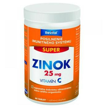 VITAR Revital Super Zinek 25 mg + Vitamin C 60 tabliet