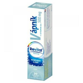 VITAR Revital Vápnik 500 mg + vitamín D3 šumivé tablety 20 ks