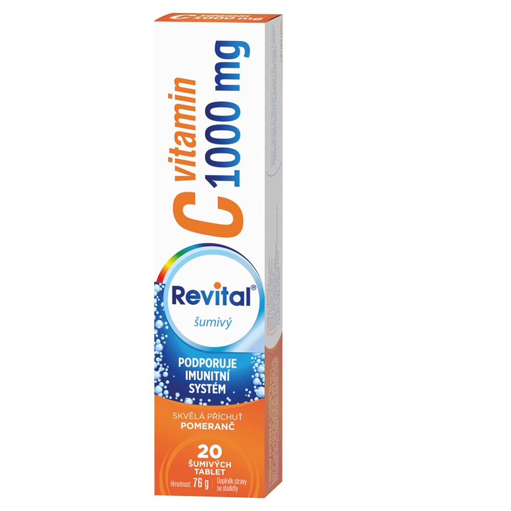 E-shop REVITAL Vitamín C 1000 mg Pomaranč 20 šumivých tabliet
