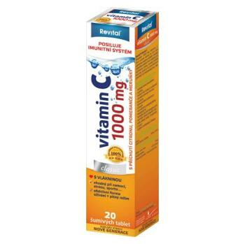 VITAR Revital vitamín C 1000 mg Citrón+ pomaranč šumivé tablety 20 ks