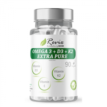 REVIX Omega 3 + D3 + K2 extra pure 90 kapsúl