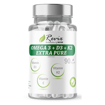 REVIX Omega 3 + D3 + K2 extra pure 90 kapsúl