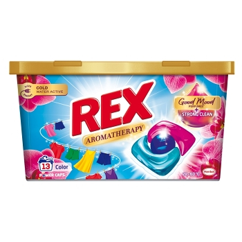 REX Aromatherapy pracie kapsule Orchid Color 13 praní (Pracie kapsule, tablety)