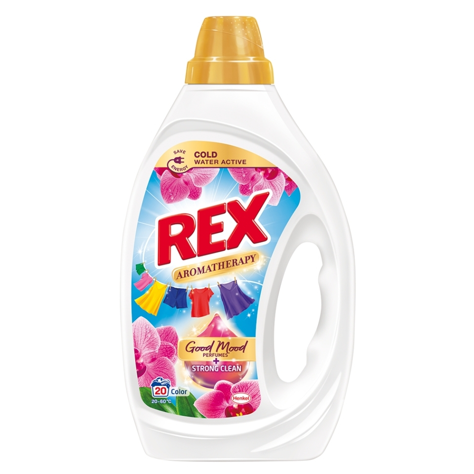 E-shop REX Aromatherapy Prací gél Orchid Color 20 pranie 900 ml
